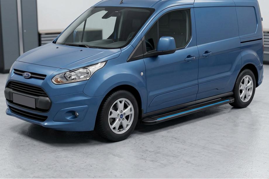 Ford Connect 2014-2021 Marchepieds Latéraux Maya Blue (2 pcs, Aluminium) Base Maxi Image