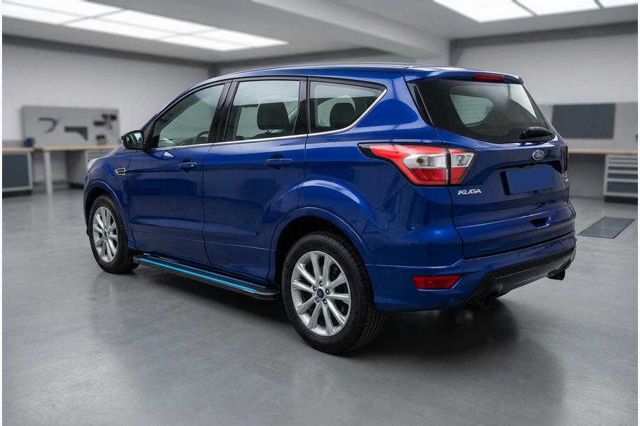 Ford Kuga/Escape 2013-2019 Marchepieds Latéraux Maya Blue (2 pcs, Aluminium) Image