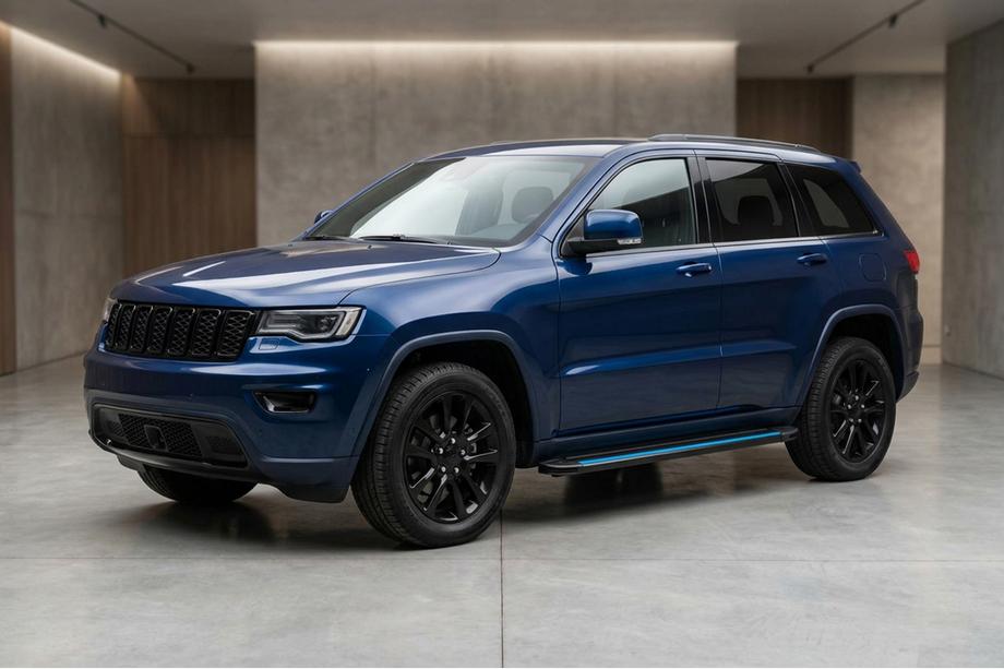 Jeep Grand Cherokee WK2 2010-2021 Marchepieds Latéraux Maya Blue (2 pcs, Aluminium) Image