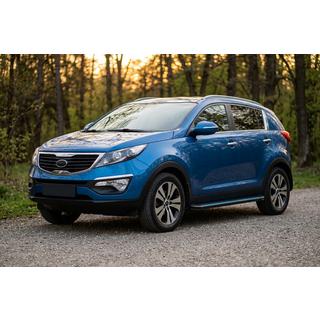 Marchepieds Latéraux Maya Blue-Black (2 pcs, Aluminium) Kia Sportage 2010-2015 photo 1