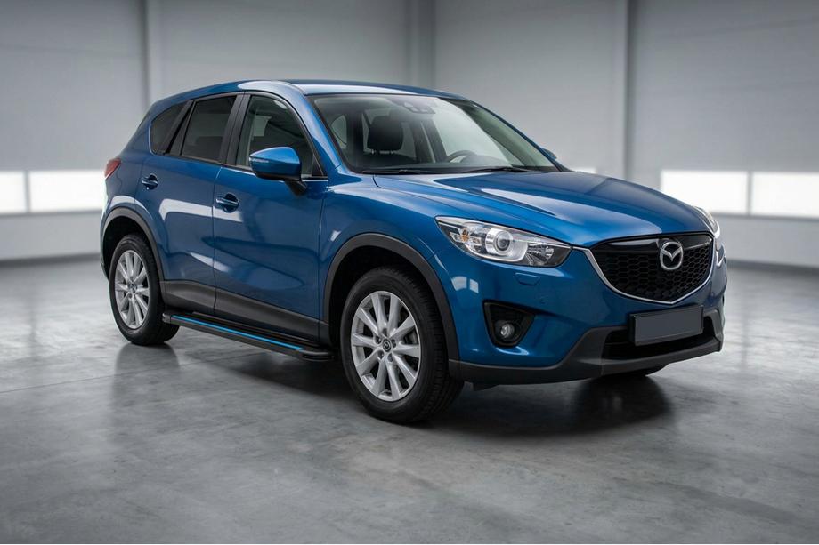 Mazda CX-5 2012-2017 Marchepieds Latéraux Maya Blue (2 pcs, Aluminium) Image