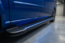 Mercedes Vito W639 2004-2014 Marchepieds Latéraux Maya Blue-Black (2 pcs, Aluminium) photo 1