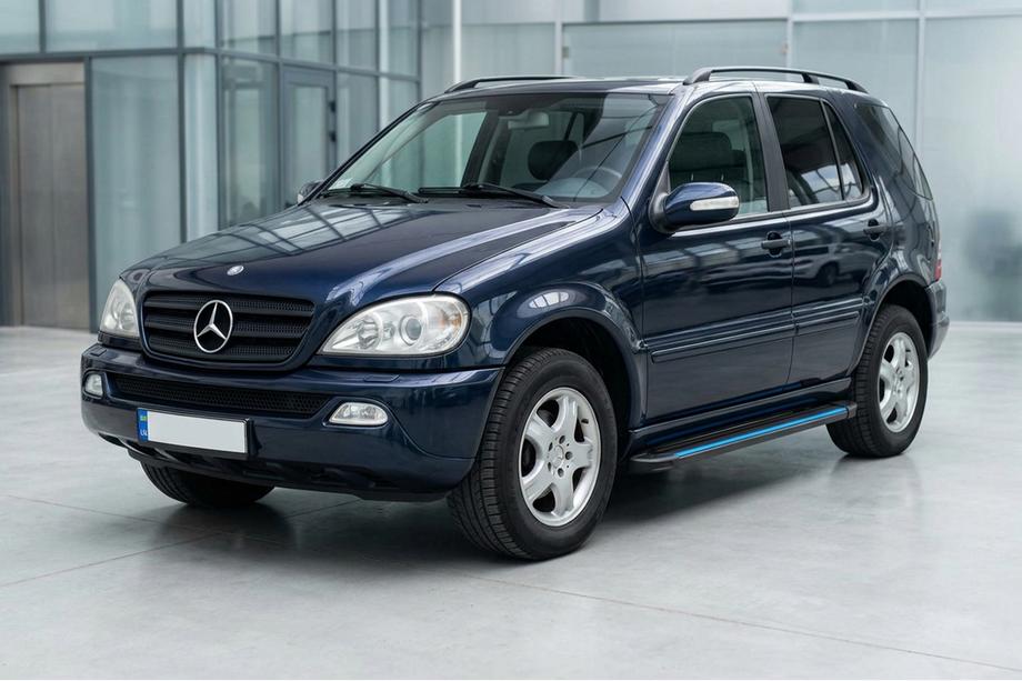 Mercedes ML W163 1997-2005 Marchepieds Latéraux Maya Blue (2 pcs, Aluminium) Photo 1