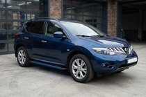 Nissan Murano 2008-2014 Marchepieds Latéraux Maya Blue (2 pcs, Aluminium) photo 1