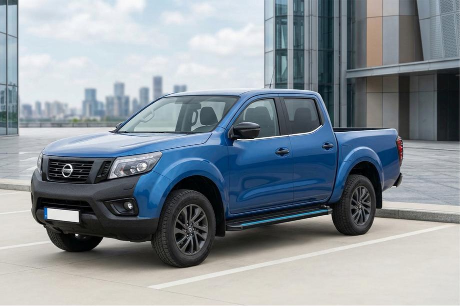 Nissan Navara/NP300 2016- Marchepieds Latéraux Maya Blue (2 pcs, Aluminium) Image
