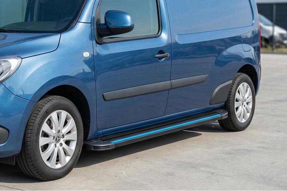 Renault Kangoo 2008–2020 Marchepieds Latéraux Maya Blue (2 pcs, Aluminium) Image