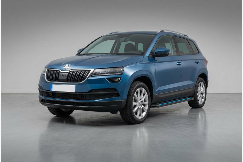 Skoda Karoq 2018- Marchepieds Latéraux Maya Blue (2 pcs, Aluminium) Image