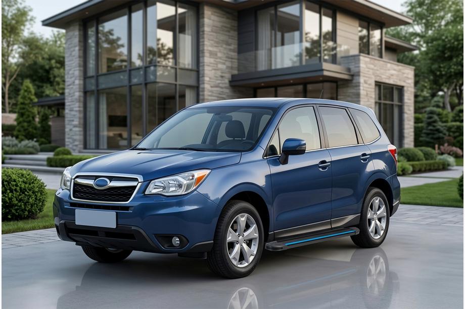Subaru Forester 2013-2018 Marchepieds Latéraux Maya Blue (2 pcs, Aluminium) Image