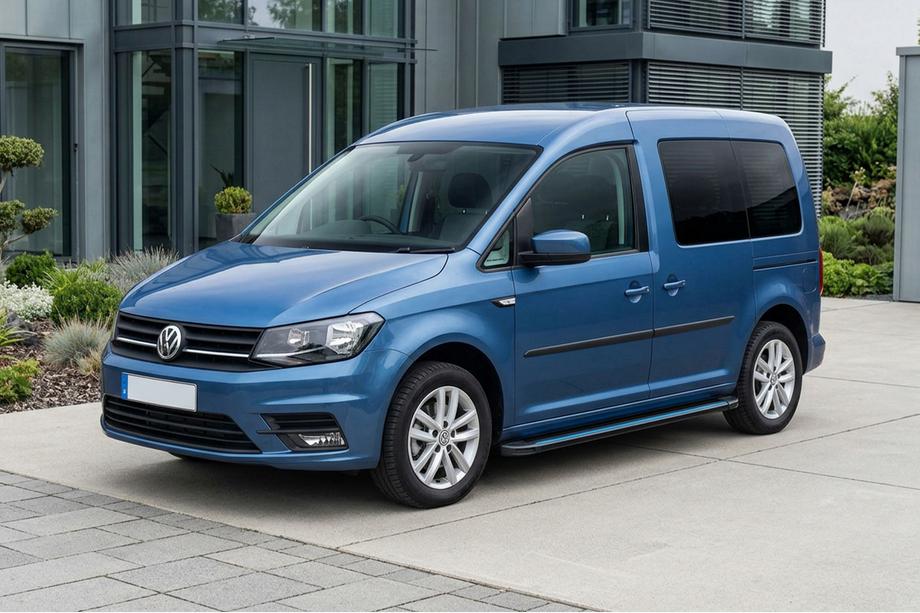 Volkswagen Caddy 2015-2020 Marchepieds Latéraux Maya Blue (2 pcs, Aluminium) Image