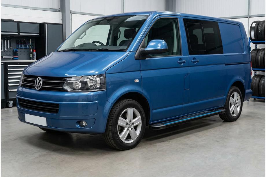 Volkswagen T5 2010-2015 Marchepieds Latéraux Maya Blue (2 pcs, Aluminium) Photo 1