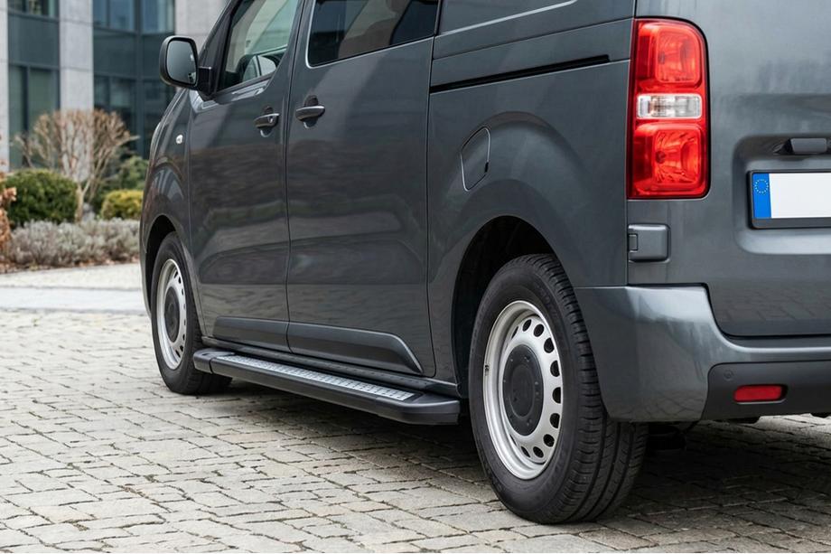 Citroen Jumpy 2007–2017 Marchepieds Latéraux New Vision Black (2 pcs, Aluminium) Image