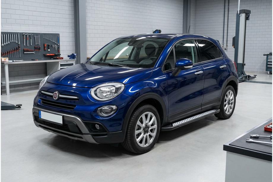 Fiat 500X 2014-2024 Marchepieds Latéraux New Vision Black (2 pcs, Aluminium) Image