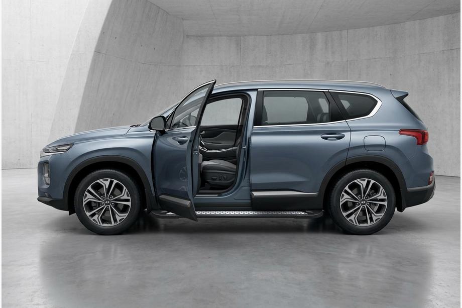 Hyundai Santa Fe 4 2018-2023 Marchepieds Latéraux New Vision Black (2 pcs, Aluminium) Photo 1
