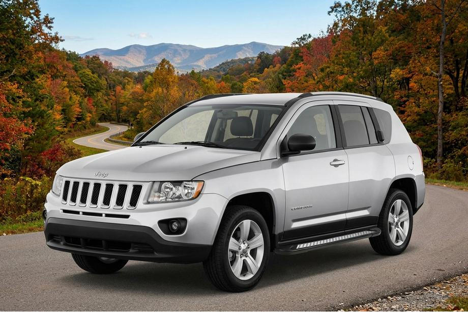 Jeep Compass 2006-2016 Marchepieds Latéraux New Vision Black (2 pcs, Aluminium) Image