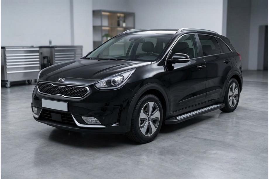 Kia Niro 2016–2021 Marchepieds Latéraux New Vision Black (2 pcs, Aluminium) Image