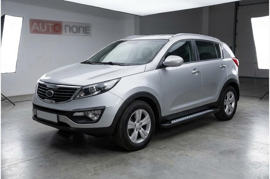 Kia Sportage 2010-2015 Marchepieds Latéraux New Vision Black (2 pcs, Aluminium) Image