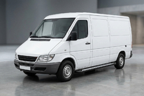 Mercedes Sprinter W901/902/903/904/905 1995–2006 Marchepieds Latéraux New Vision Black (2 pcs, Aluminium) Empattement Long photo 1