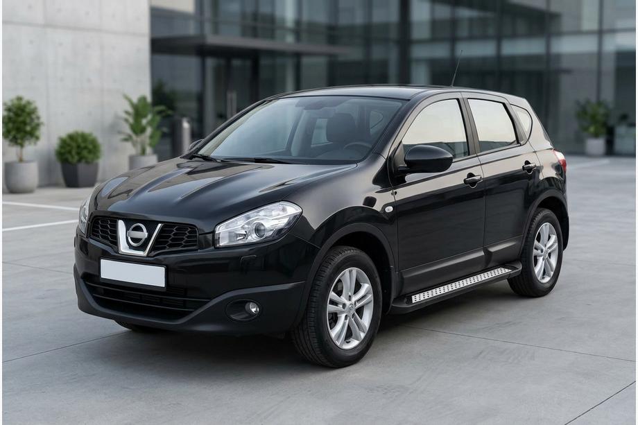 Nissan Qashqai 2010-2014 Marchepieds Latéraux Vision New Black (2 pcs, Aluminium) Photo 1