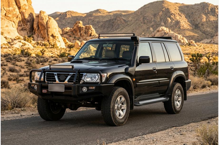 Nissan Patrol Y61 1997-2011 Marchepieds Latéraux New Vision Black (2 pcs, Aluminium) Photo 1