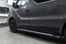 Nissan Primastar 2002-2014 Marchepieds Latéraux New Vision Black (2 pcs, Aluminium) Empattement Long photo 1