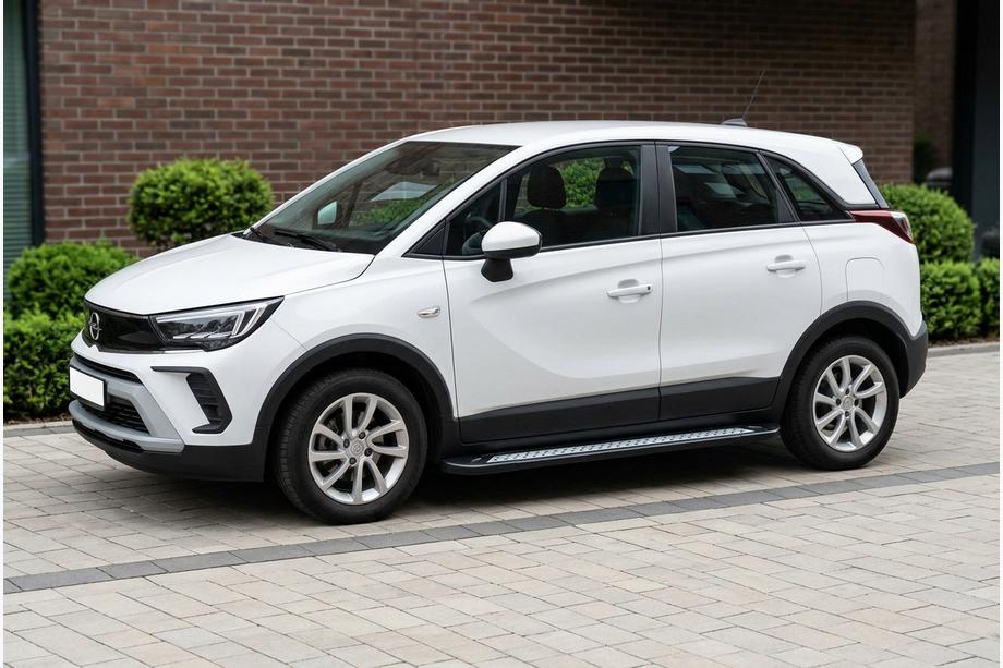 Opel Crossland X 2017-2024 Marchepieds Latéraux New Vision Black (2 pcs, Aluminium) Photo 1