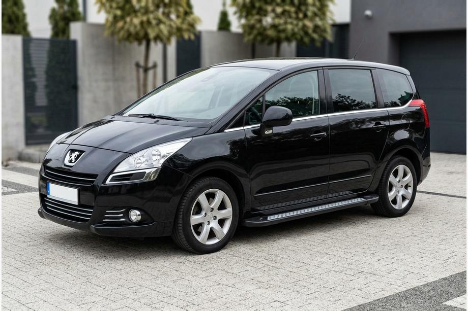 Peugeot 5008 2009-2016 Marchepieds Latéraux New Vision Black (2 pcs, Aluminium) Image