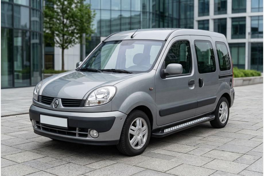 Renault Kangoo 1998-2008 Marchepieds Latéraux New Vision Black (2 pcs, Aluminium) Image