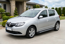 Renault Sandero 2013-2022 Marchepieds Latéraux New Vision Black (2 pcs, Aluminium) photo 1