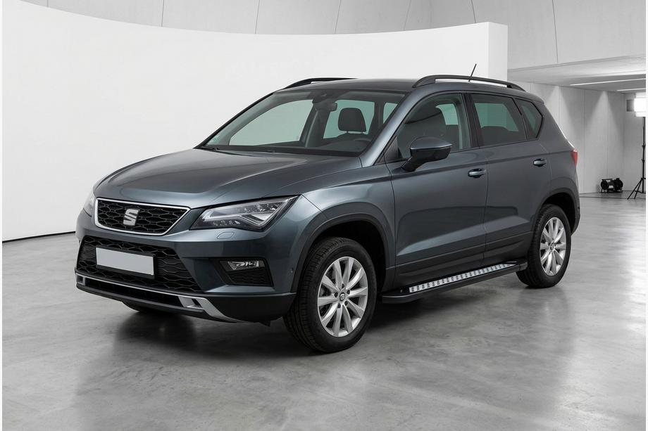 Seat Ateca 2016- Marchepieds Latéraux New Vision Black (2 pcs, Aluminium) Image