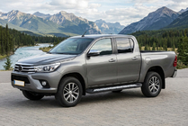 Toyota Hilux 2015- Marchepieds Latéraux New Vision Black (2 pcs, Aluminium) photo 1