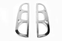 Fiat Doblo I 2005-2010 Caches Feux Arrière Chromés (2 pcs, Acier Inoxydable) Carmos - Acier Inoxydable Turc photo 2