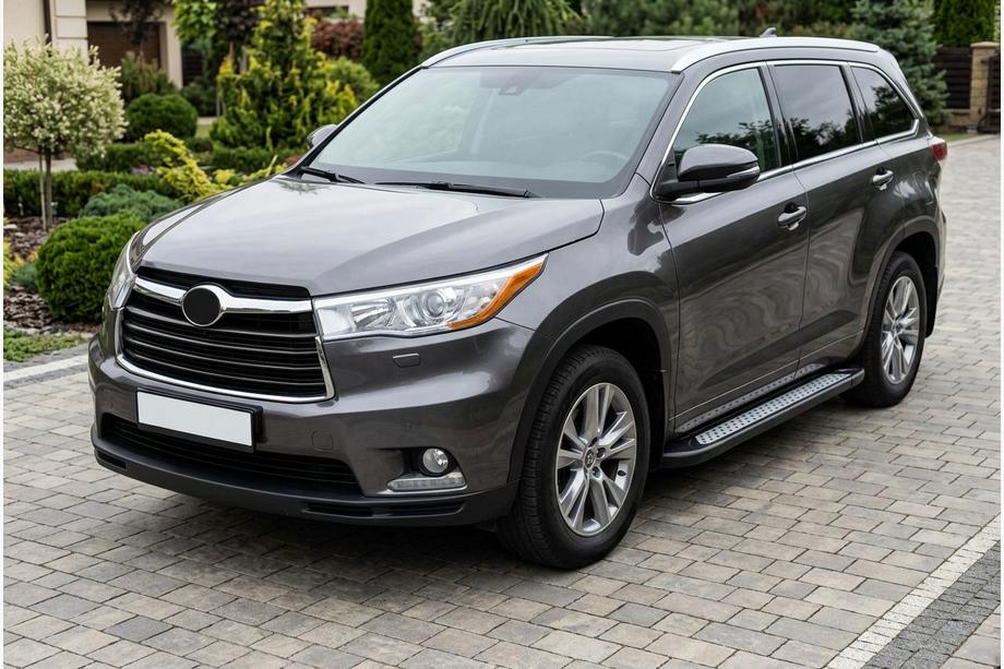 Toyota Highlander 2013-2019 Marchepieds Latéraux New Vision Black (2 pcs, Aluminium) Image