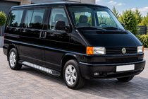 Volkswagen T4 Caravelle/Multivan 1990–2003 Marchepieds Latéraux New Vision Black (2 pcs, Aluminium) photo 1