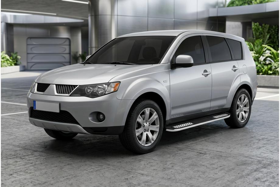 Mitsubishi Outlander 2006-2012 Marchepieds Latéraux Tayga V2 (2 pcs, Aluminium) Image