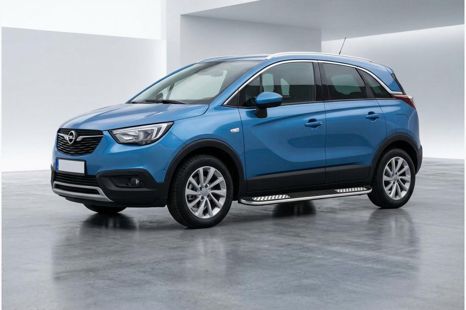 Opel Crossland X 2017-2024 Marchepieds Latéraux Tayga V2 (2 pcs, Aluminium) Image