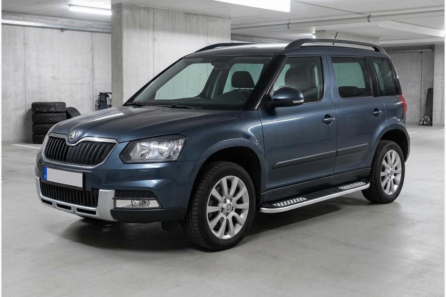 Skoda Yeti 2009-2017 Marchepieds Latéraux Tayga V2 (2 pcs, Aluminium) Photo 1