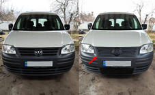 Volkswagen Caddy 2004-2010 Cache calandre hiver (supérieur) Mat photo 1