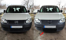 Volkswagen Caddy 2004-2010 Cache grille d'hiver (inférieur) photo 1