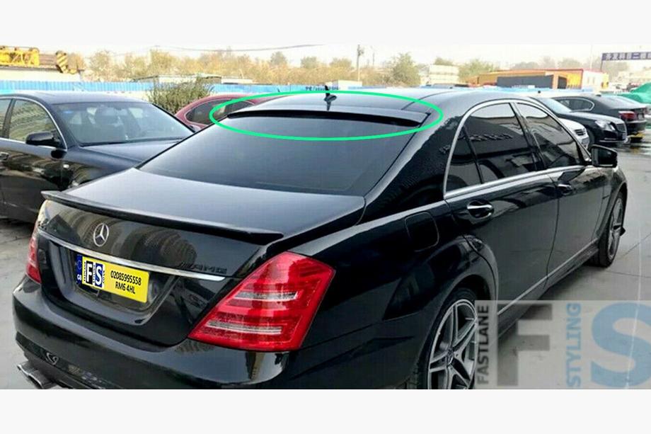 Mercedes S-class W221 2005-2013 Casquette de lunette arrière (ABS, à peindre) Image
