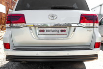 Toyota Land Cruiser 200 2007-2021 Support de Plaque d'Immatriculation Standard Noir photo 3