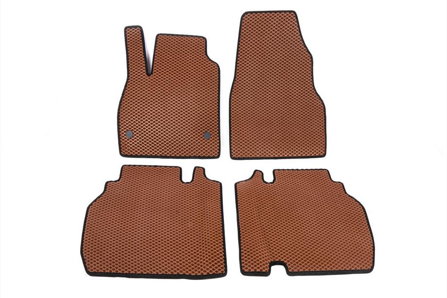 Volkswagen Caddy 2004-2010 Tapis de sol EVA (rouge brique) 5 pcs, avant et arrière (pour MAXI, 2 portes coulissantes) Photo 7