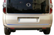 Fiat Doblo II 2010-2022 Baguette Bord Couvercle Coffre Inox Carmos - Acier Inoxydable Turc photo 1