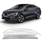 Renault Megane IV 2016-2025 Ensemble complet de contours de vitres (Sedan, 12 pièces, inox) Carmos - Acier Inoxydable Turc photo 1