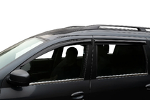 Renault Logan MCV 2005-2013 Encadrement Exterieur de Vitres Acier Inoxydable (4 pcs) Carmos - Acier Inoxydable Turc photo 4