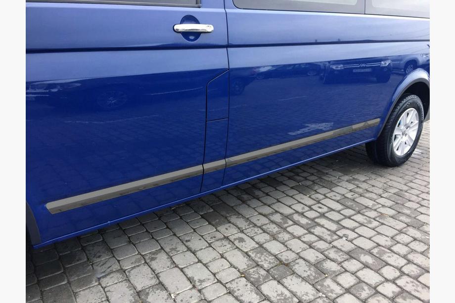 Volkswagen T5 Multivan 2003–2010 Moulures de Portes (Acier Inoxydable, Chrome Noir) Empattement Long, OmsaLine - Inox Italien Image