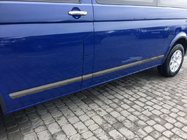 Volkswagen T5 Caravelle 2004-2010 Moulures de Portes (Acier Inoxydable, Chrome Noir) photo 1