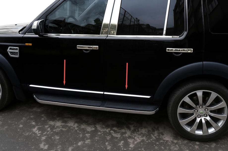 Land Rover Discovery III 2004–2009 Moulures de porte OmsaLine (4 pcs, inox) Image