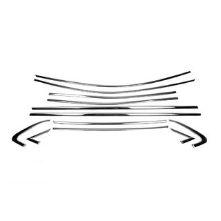 Kit complet d'encadrements de vitres inox (12 pcs) photo 2