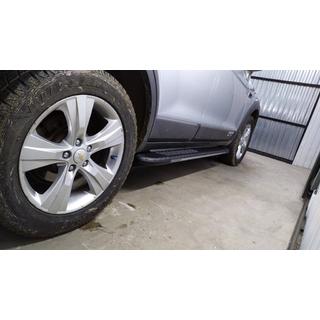 Marchepieds latéraux Bosphorus Grey (2 pcs, aluminium) Chevrolet Captiva 2006-2019 photo 4