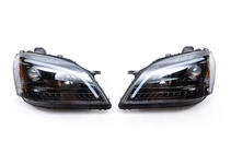 Mercedes ML W164 2005-2011 Phares avant avec élément LED (2005-2008, 2 pcs, fumés) photo 2